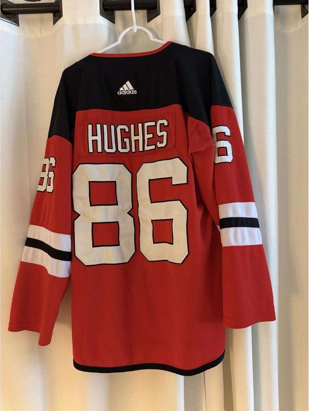 Jack Hughes Adidas New Jersey Devils Jersey Size 54